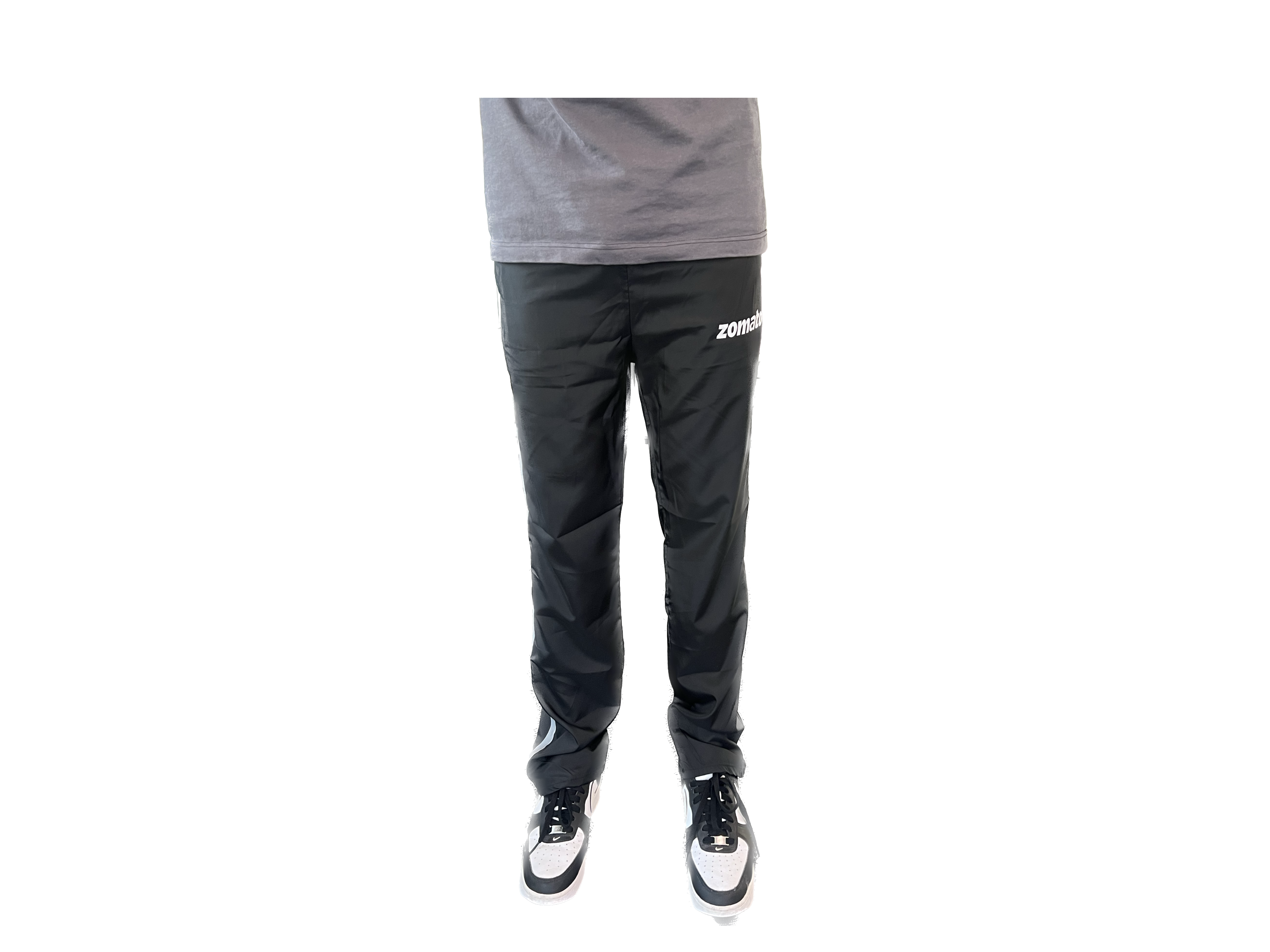SHOWOFF Men Navy Blue Solid Straight Fit Track Pant